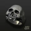 Anillo Calavera Envejecida
