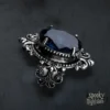 Anillo con Zirconia Azul Zafiro