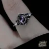 Anillo con Zirconia Púrpura