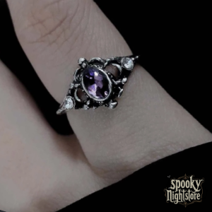 Anillo con Zirconia Púrpura