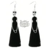 Pendientes Calavera con Flecos