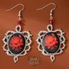 Pendientes Vintage con Rosa en relieve