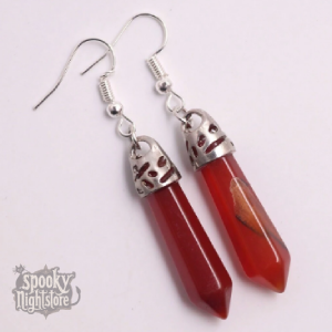 Pendientes Péndulo de Cornalina Roja Natural