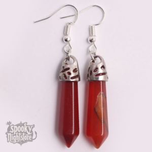 Pendientes Péndulo de Cornalina Roja Natural