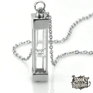 Colgante Relicario Reloj de Arena para cenizas Colgante Relicario Reloj de Arena para cenizas