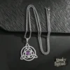 Colgante Triquetra celta con amatista