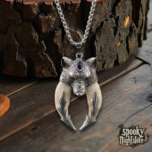 Colgante Cabeza de Fenrir con Colmillos Colgante Cabeza de Fenrir con Colmillos