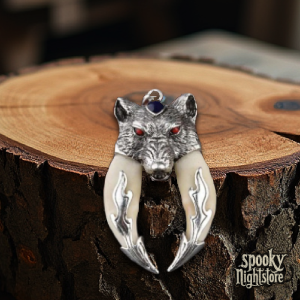 Colgante Cabeza de Fenrir con Colmillos Colgante Cabeza de Fenrir con Colmillos