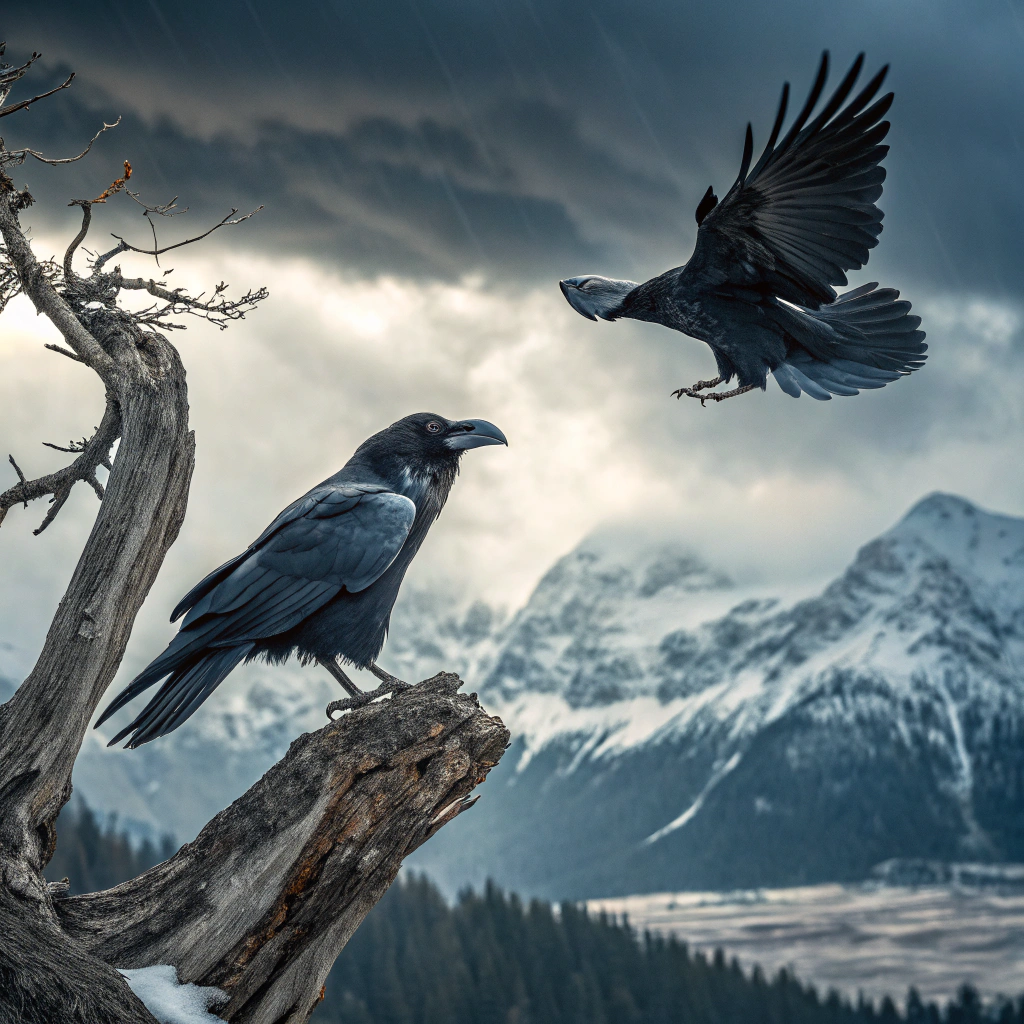Hugin y Munin Los Cuervos de Odín