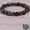 Pulsera de hematite, granate y obsidiana