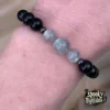 Pulsera de turmalina, obsidiana y piedra lunar