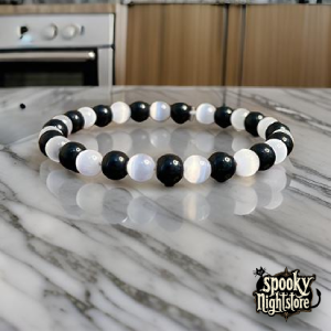 Pulsera de turmalina y selenita